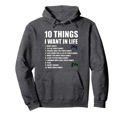 Funny Gaming Video Game Novelty Gift Hoodie - Unique Graphic Men Women - T-Shirt, Sweatshirt, Hoodie