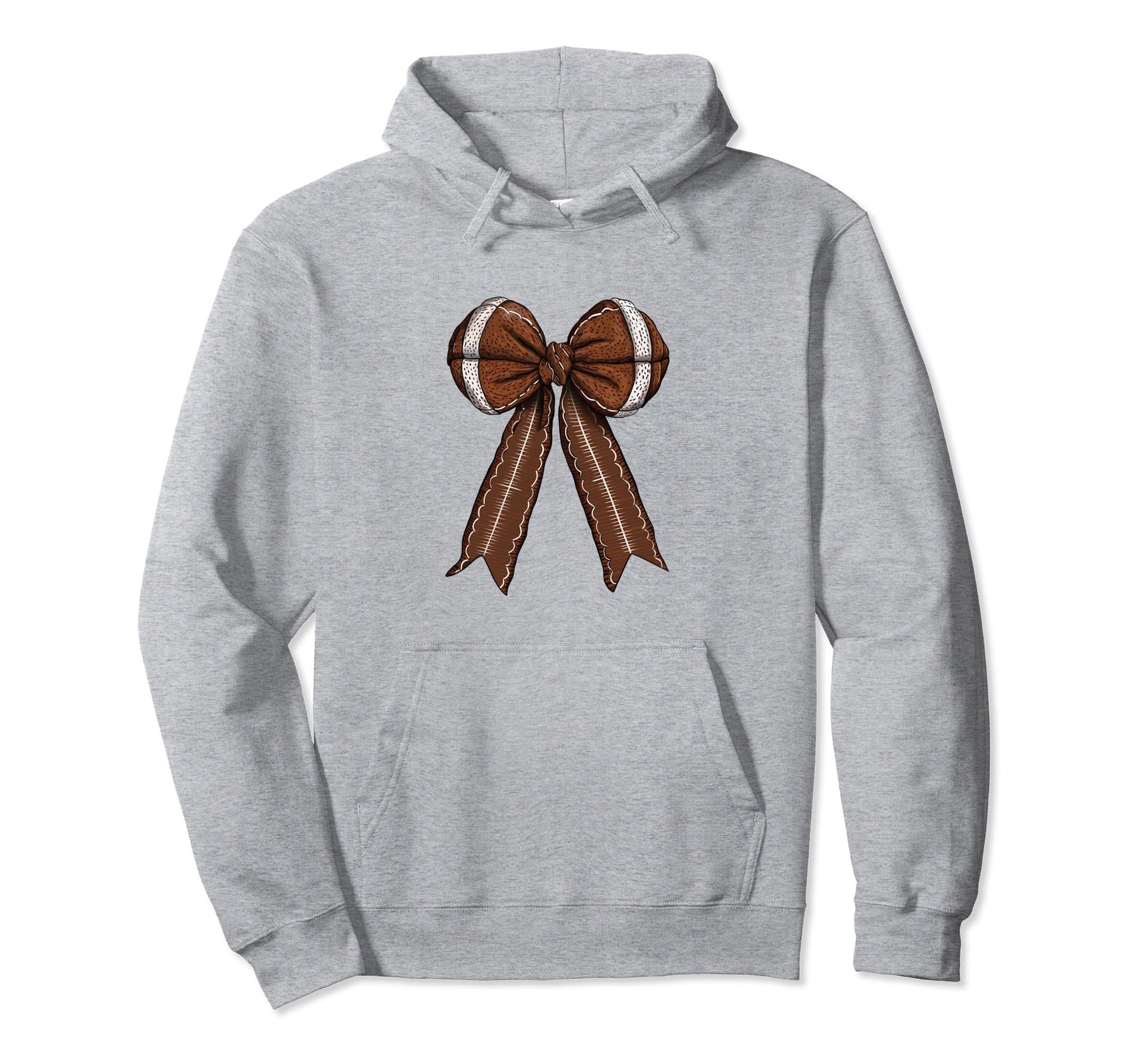 Womens Moms Coquette Bow Football Lover Hoodie - Streetwear Style Unisex - T-Shirt, Sweatshirt, Hoodie