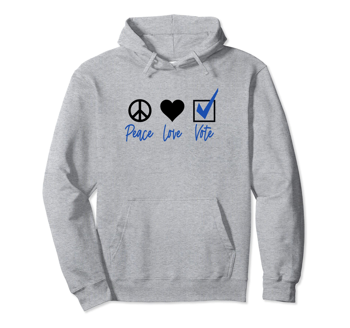 Peace Love Vote Voting Rights Pro Hoodie - Custom Art Print for Adults - T-Shirt, Sweatshirt, Hoodie