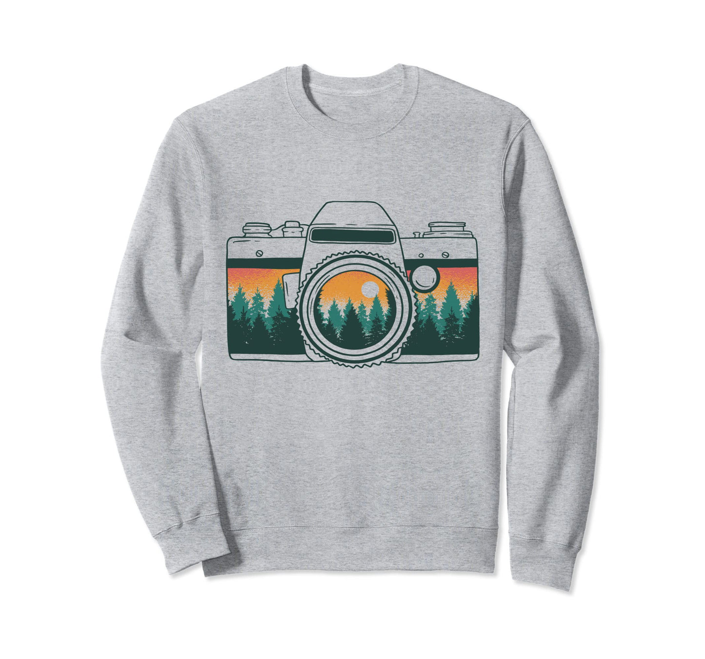 Photographer Camera Trees Nature Sweatshirt - Fun Novelty Design Unisex - T-Shirt, Sweatshirt, Hoodie