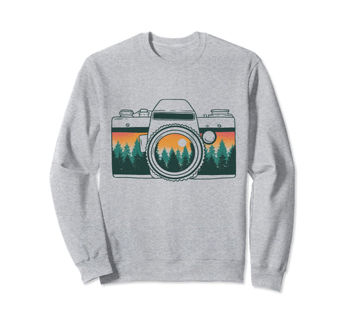 Photographer Camera Trees Nature Sweatshirt - Fun Novelty Design Unisex - T-Shirt, Sweatshirt, Hoodie