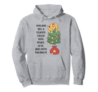 Wishing You Season Filled Peace Love And Hoodie - Graphic Print Unisex - T-Shirt, Sweatshirt, Hoodie