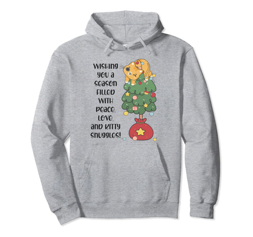 Wishing You Season Filled Peace Love And Hoodie - Graphic Print Unisex - T-Shirt, Sweatshirt, Hoodie