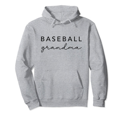 Baseball Grandma Womens Trendy Hoodie - Unique Graphic for Adults - T-Shirt, Sweatshirt, Hoodie