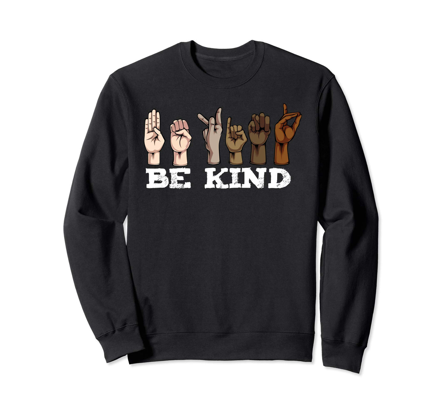 Be Kind Hand Sign Dashiki African Sweatshirt - Aesthetic Graphic Unisex - T-Shirt, Sweatshirt, Hoodie