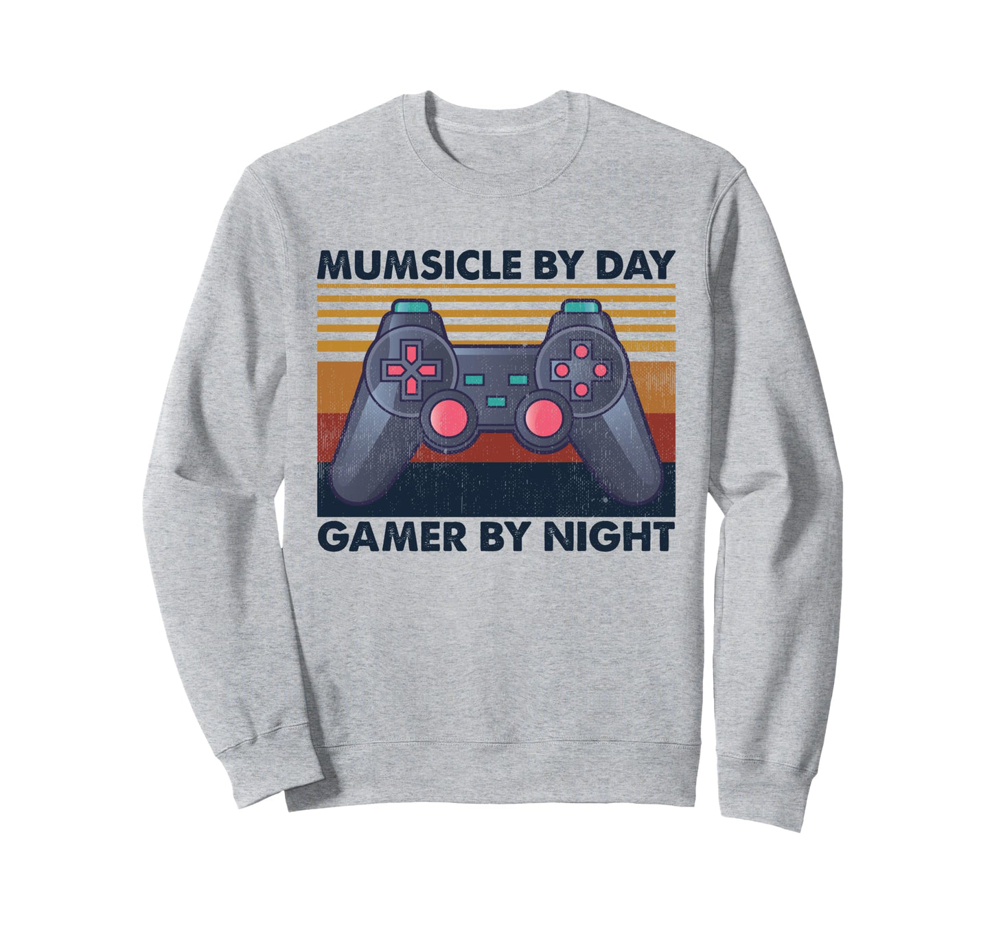 Mumsicle Day Gamer Night Funny Sweatshirt - Fun Novelty Design Men Women - T-Shirt, Sweatshirt, Hoodie