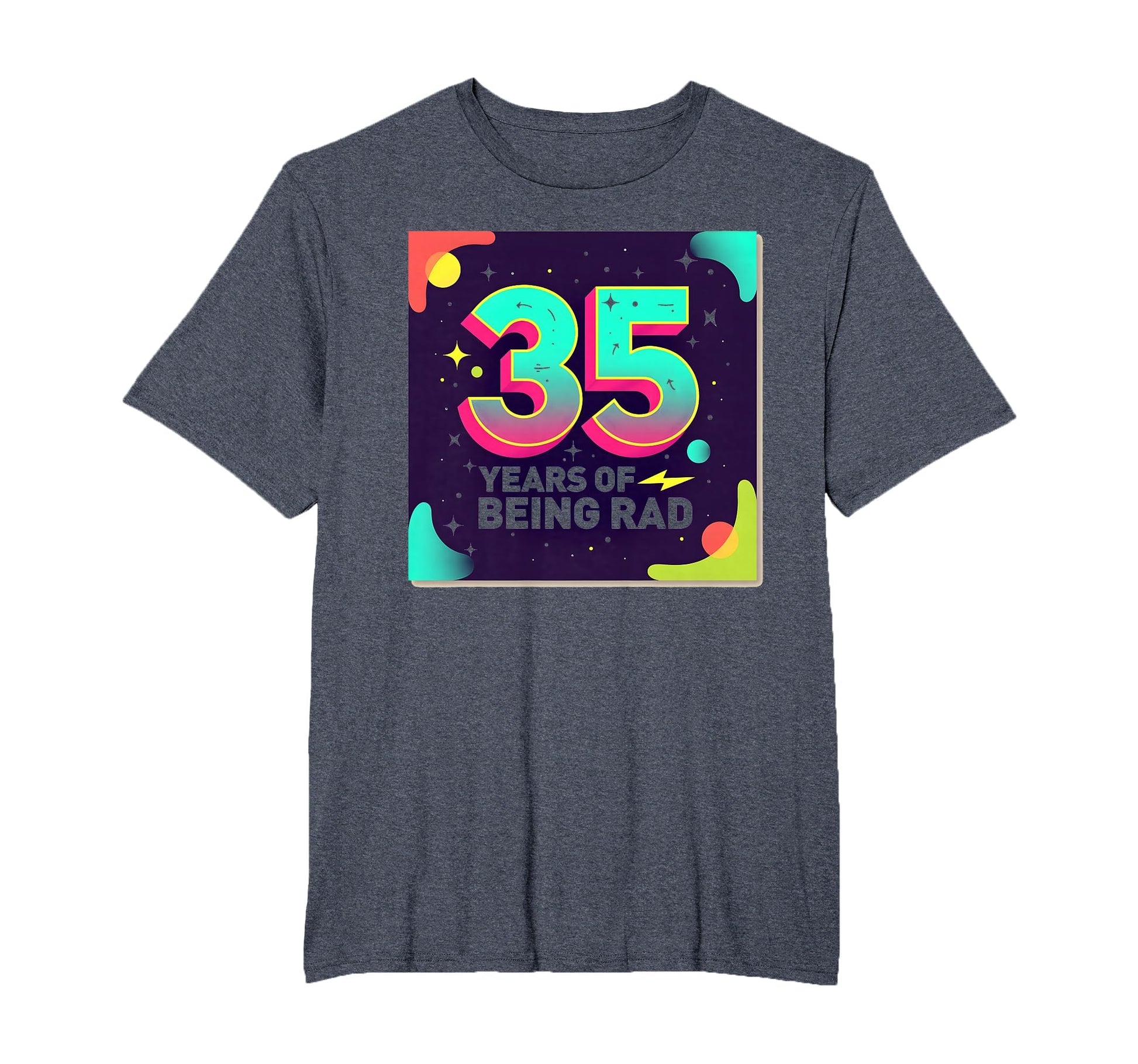 35Th Birthday Gift Rad 80S Celebration T-Shirt - Fun Novelty Design Unisex - T-Shirt, Sweatshirt, Hoodie