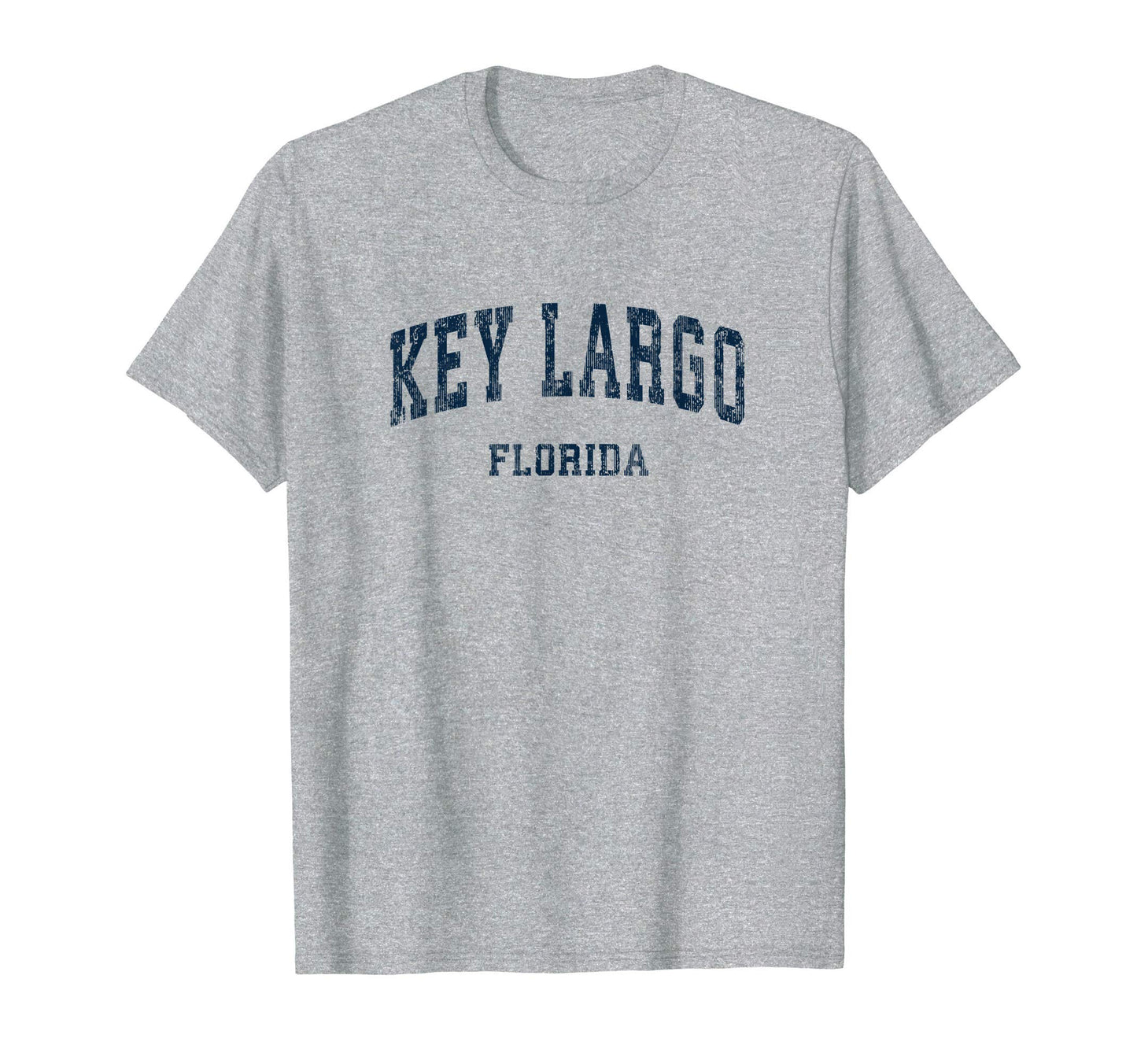 Key Largo Florida Fl Varsity Sports Navy T-Shirt - Graphic Print Unisex - T-Shirt, Sweatshirt, Hoodie