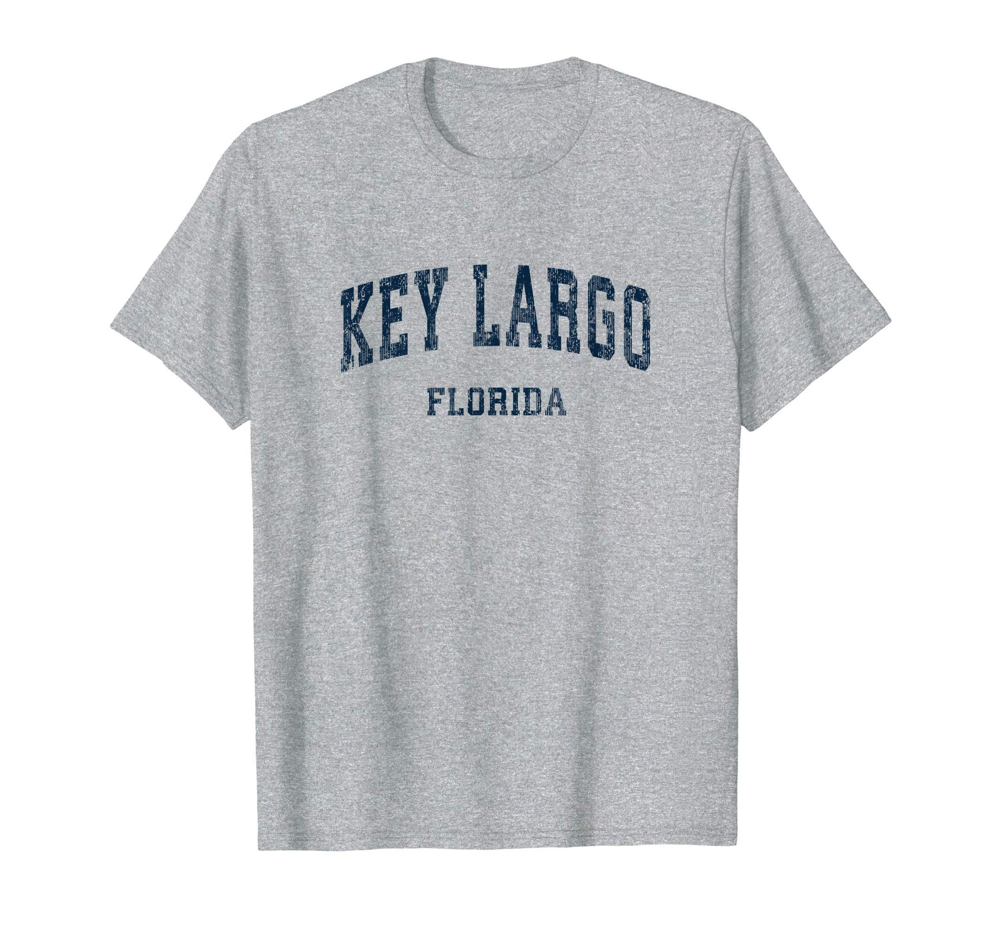 Key Largo Florida Fl Varsity Sports Navy T-Shirt - Graphic Print Unisex - T-Shirt, Sweatshirt, Hoodie