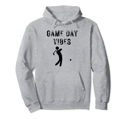 Golf Game Day Vibes Mom And Dad Hoodie - Aesthetic Graphic for Adults - T-Shirt, Sweatshirt, Hoodie
