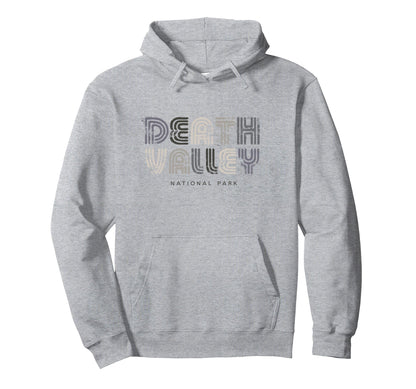 Death Valley National Park 70S 80S Type Hoodie - Trendy Graphic for Adults - T-Shirt, Sweatshirt, Hoodie