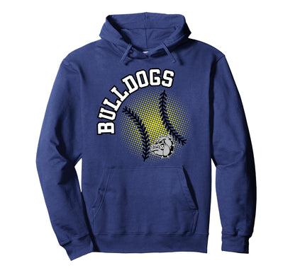 Bulldogs Softball Mom Game Day Hoodie - Aesthetic Graphic Men Women - T-Shirt, Sweatshirt, Hoodie