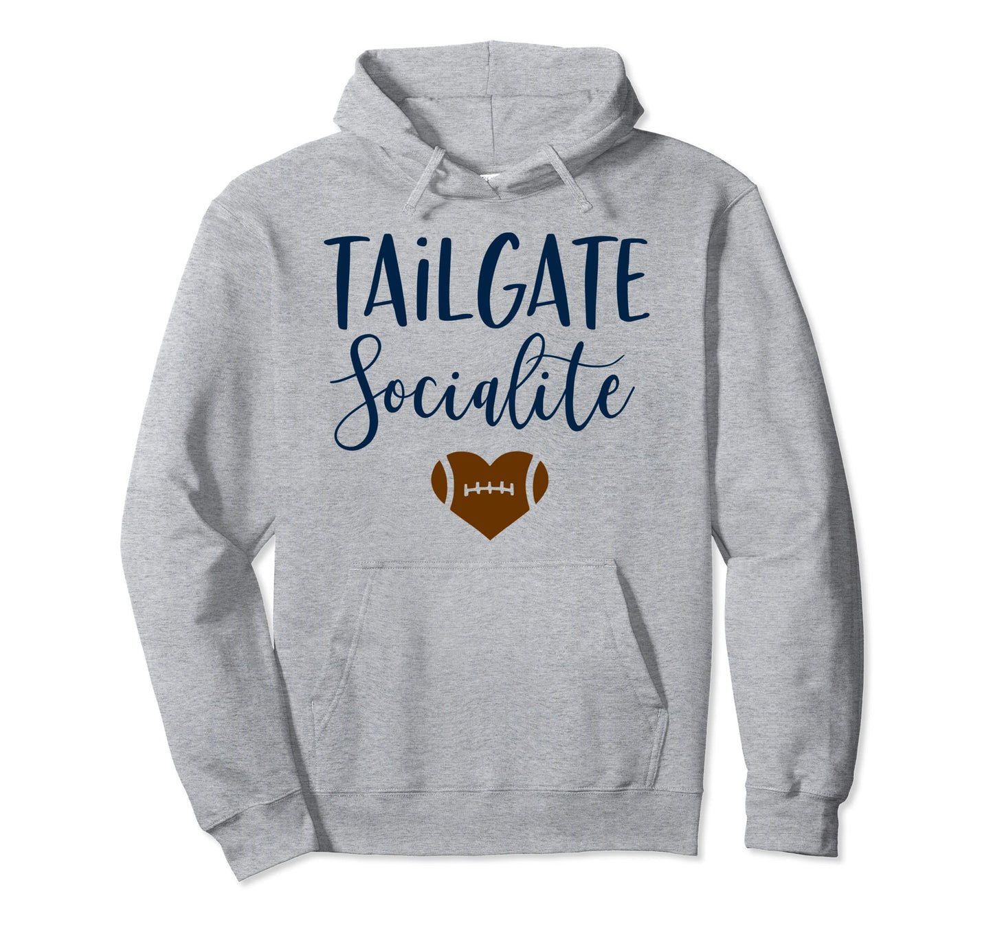 Tailgate Socialite Funny Football Moms Hoodie - Novelty Apparel for Adults - T-Shirt, Sweatshirt, Hoodie