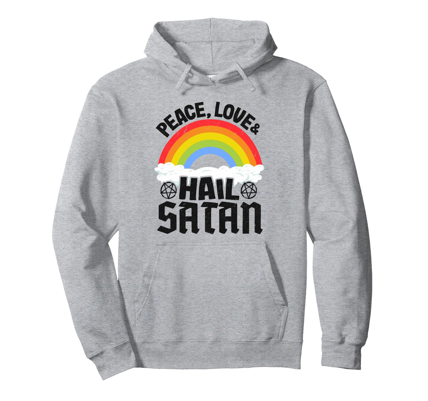 Punk Band Death Metal Rainbow Peace Hoodie - Fun Novelty Design Men Women - T-Shirt, Sweatshirt, Hoodie