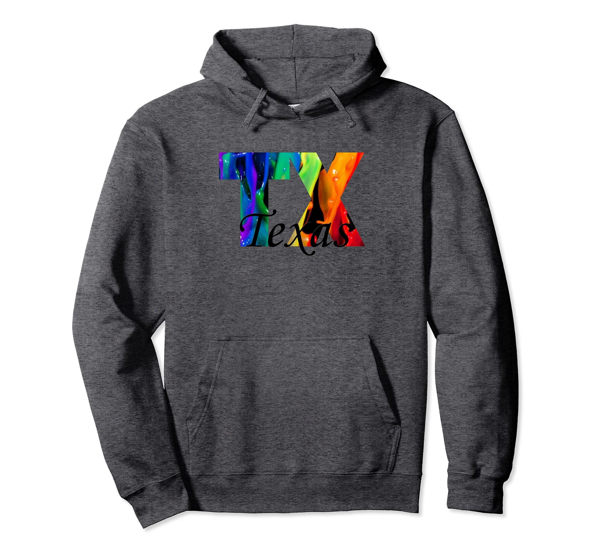 Tx Rainbow Drip Texas Pride State Hoodie - Novelty Apparel Men Women - T-Shirt, Sweatshirt, Hoodie