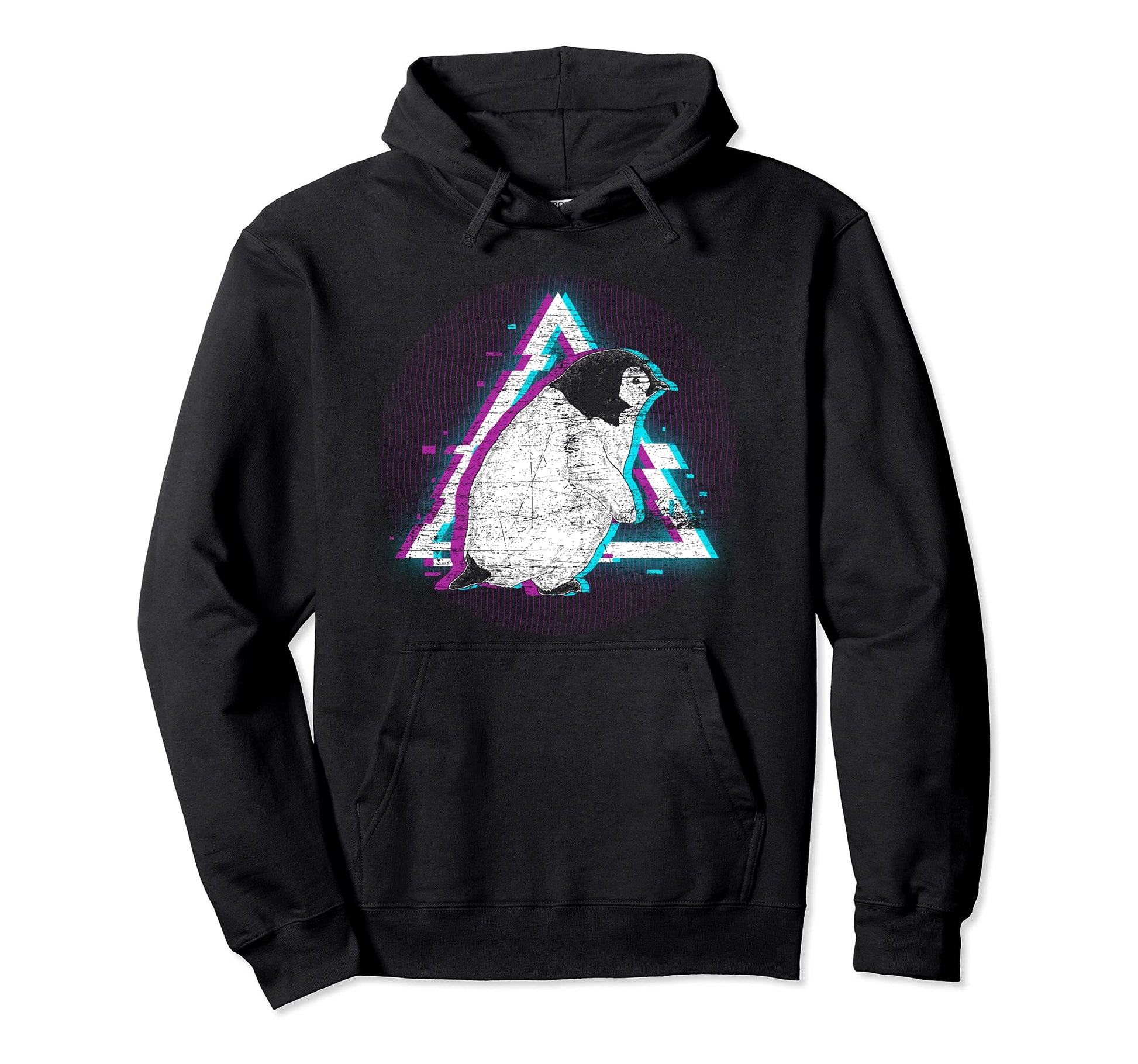 Penguin Antarctic Animal 80S Hoodie - Custom Art Print for Adults - T-Shirt, Sweatshirt, Hoodie