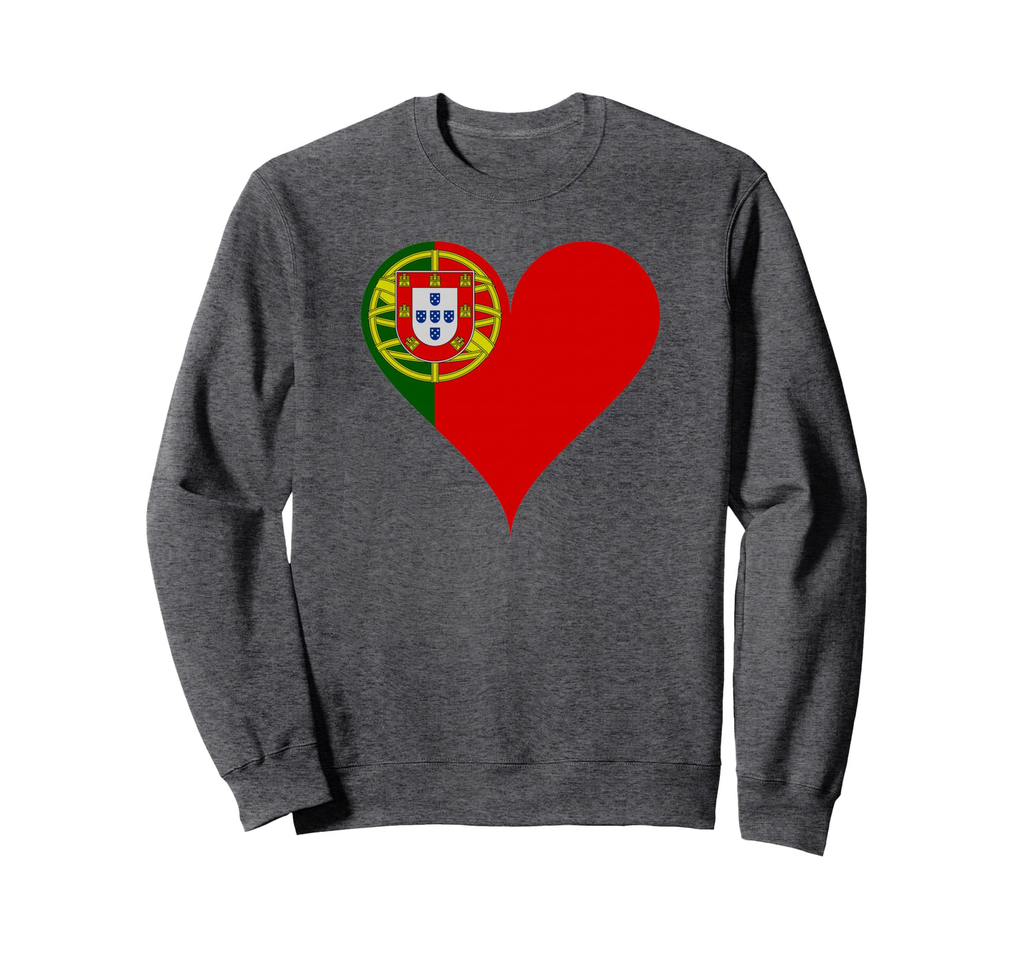 Sempre Portugal Heart Mom Country Sweatshirt - Graphic Print for Adults - T-Shirt, Sweatshirt, Hoodie