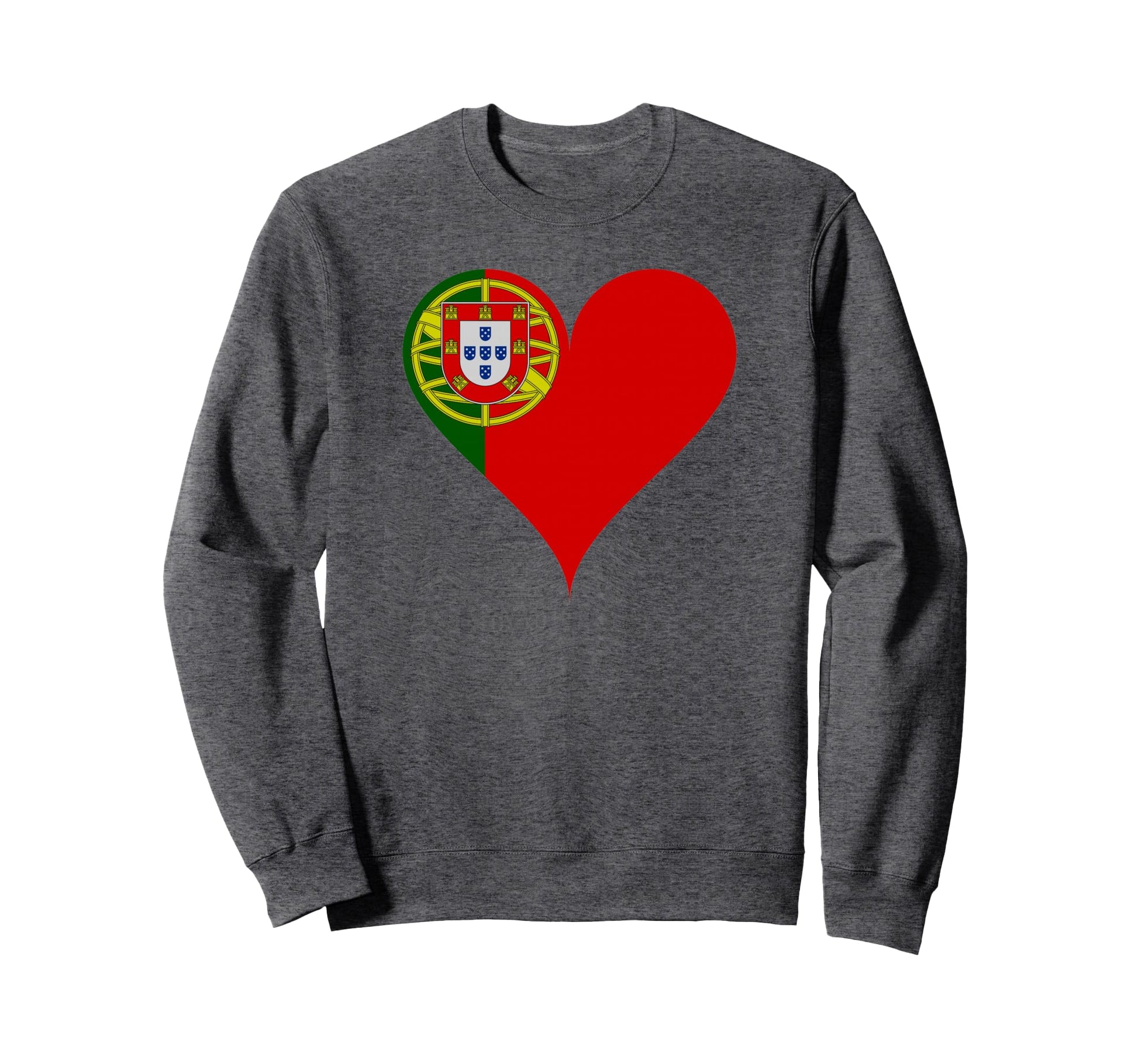 Sempre Portugal Heart Mom Country Sweatshirt - Graphic Print for Adults - T-Shirt, Sweatshirt, Hoodie