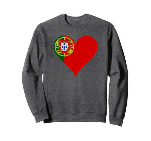 Sempre Portugal Heart Mom Country Sweatshirt - Graphic Print for Adults - T-Shirt, Sweatshirt, Hoodie