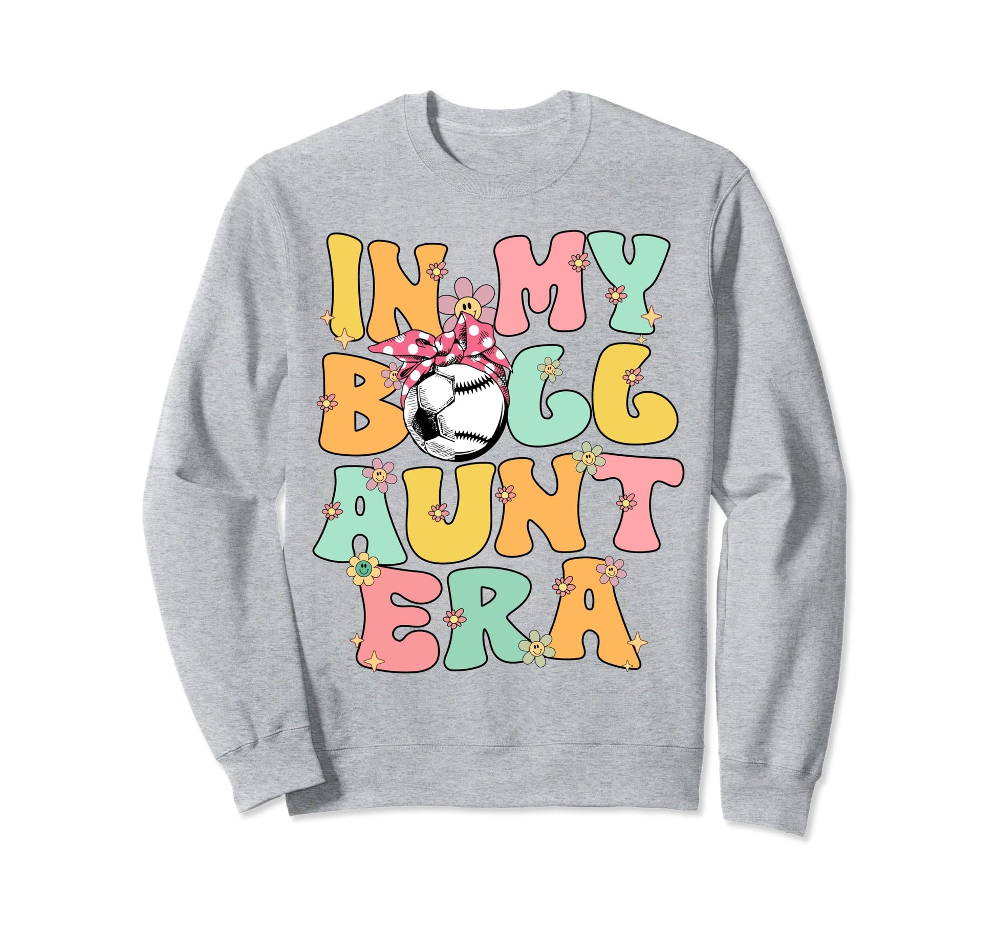 My Ball Aunt Era Groovy Baseball Sweatshirt - Minimalist Print Men Women - T-Shirt, Sweatshirt, Hoodie