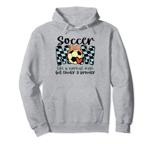 Soccer Mom Like Normal Mom Game Day Hoodie - Minimalist Print Men Women - T-Shirt, Sweatshirt, Hoodie