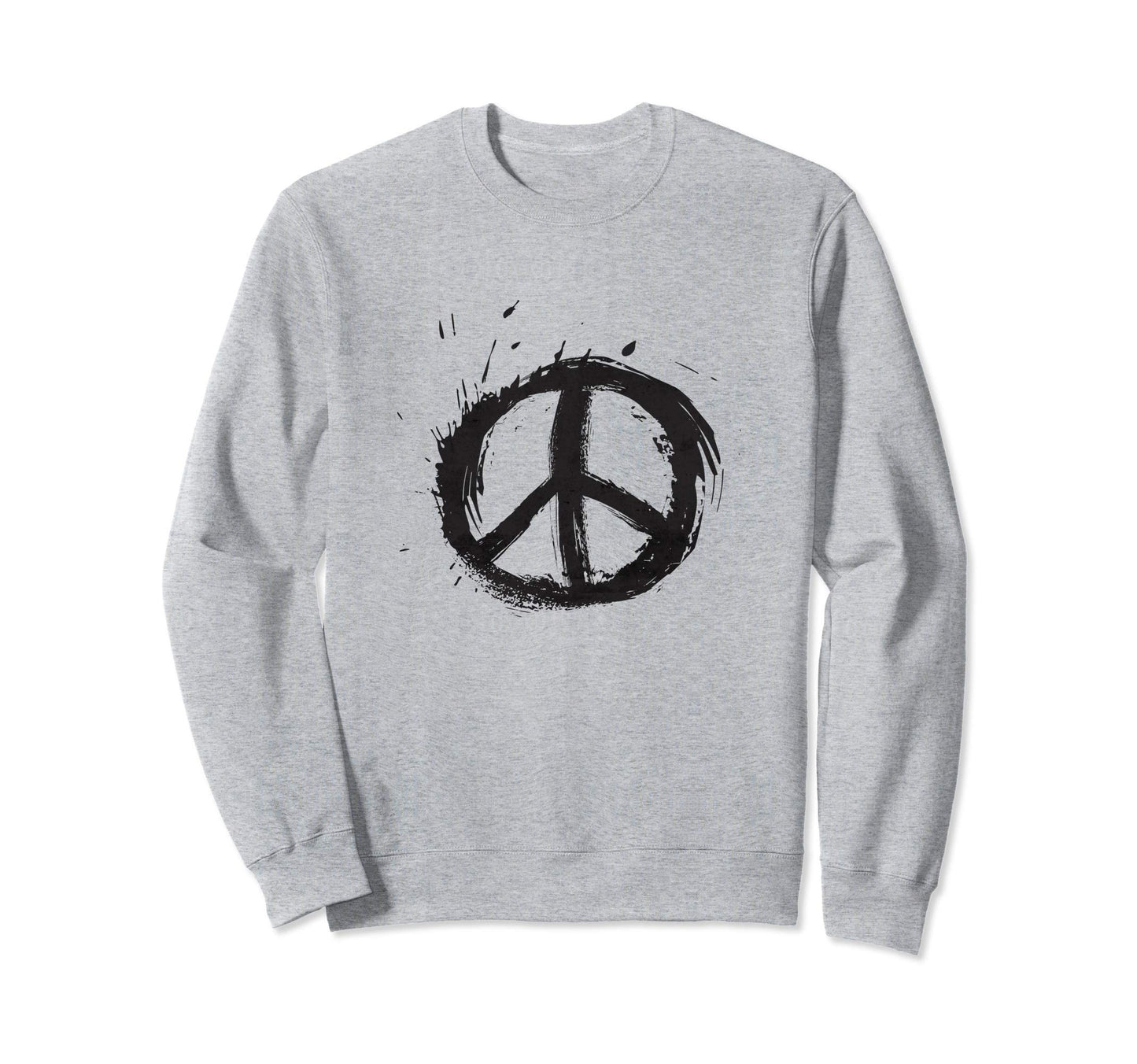 Peace Sign Paint Splatter Hippie Boho Sweatshirt - Streetwear Style Unisex - T-Shirt, Sweatshirt, Hoodie