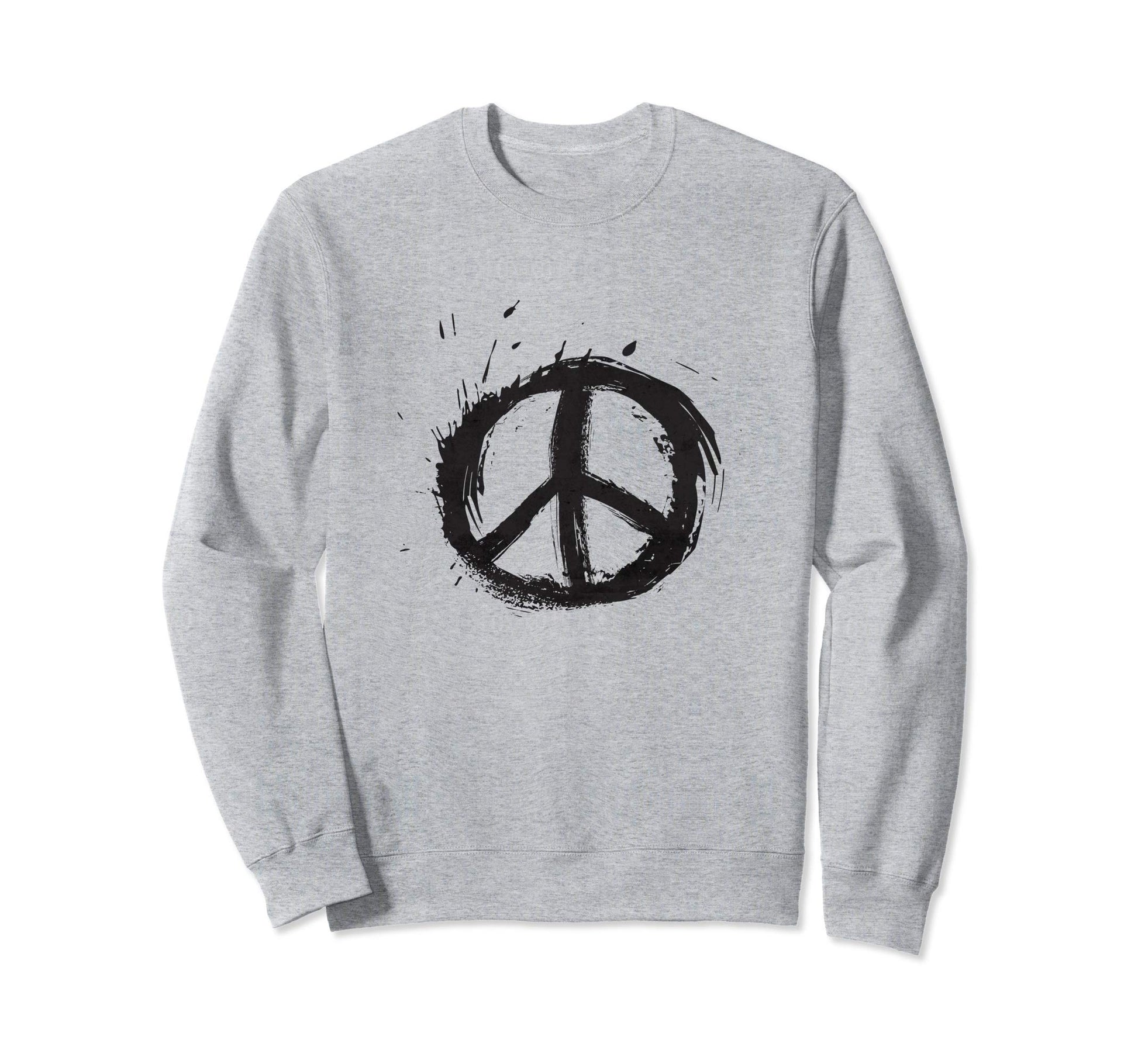 Peace Sign Paint Splatter Hippie Boho Sweatshirt - Streetwear Style Unisex - T-Shirt, Sweatshirt, Hoodie