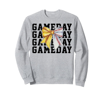 Softball Baseball Lover Sweatshirt - Casual Everyday Wear Men Women - T-Shirt, Sweatshirt, Hoodie