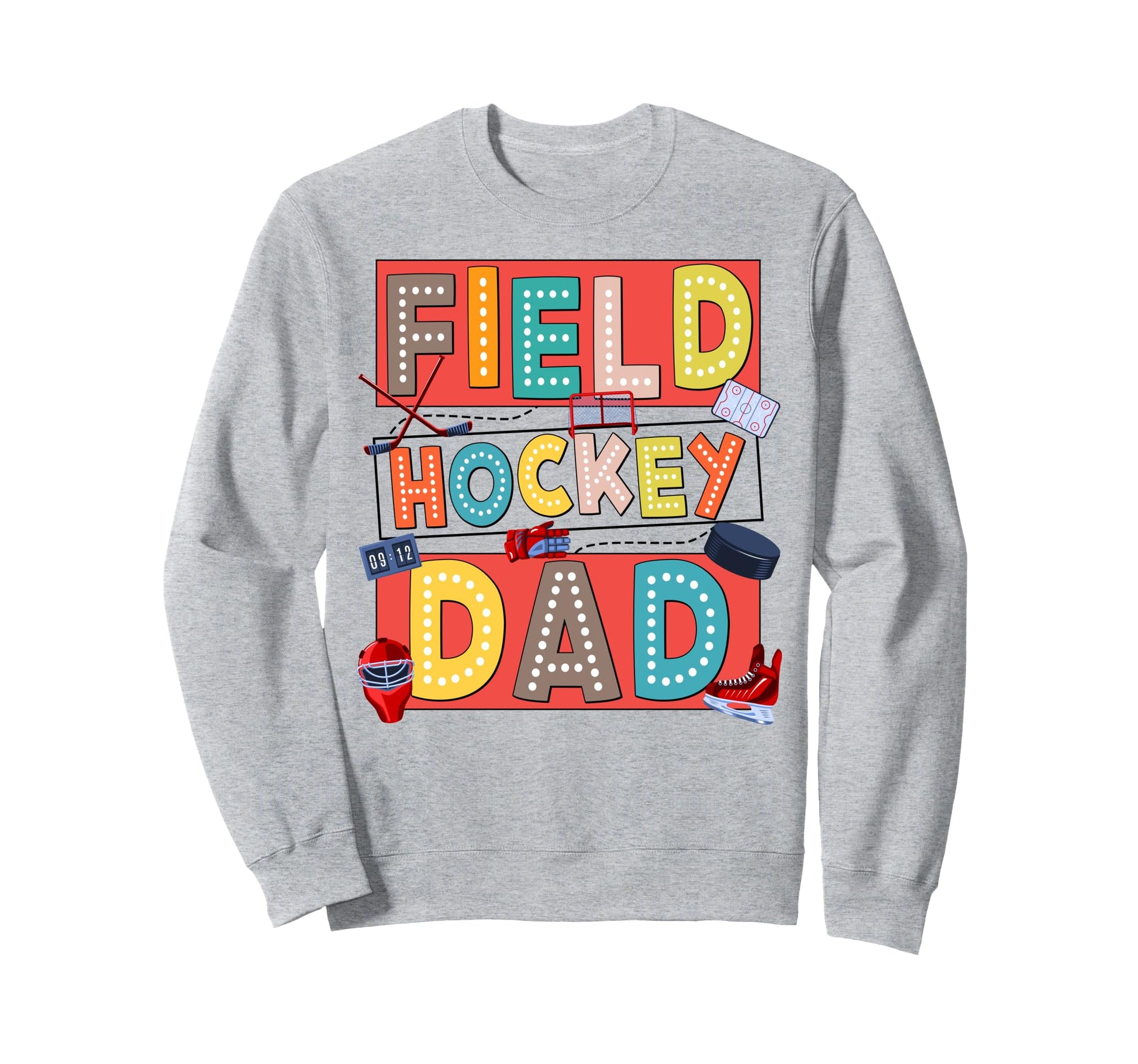 Hockey Dad Hockey Lover Sweatshirt - Casual Everyday Wear for Adults - T-Shirt, Sweatshirt, Hoodie