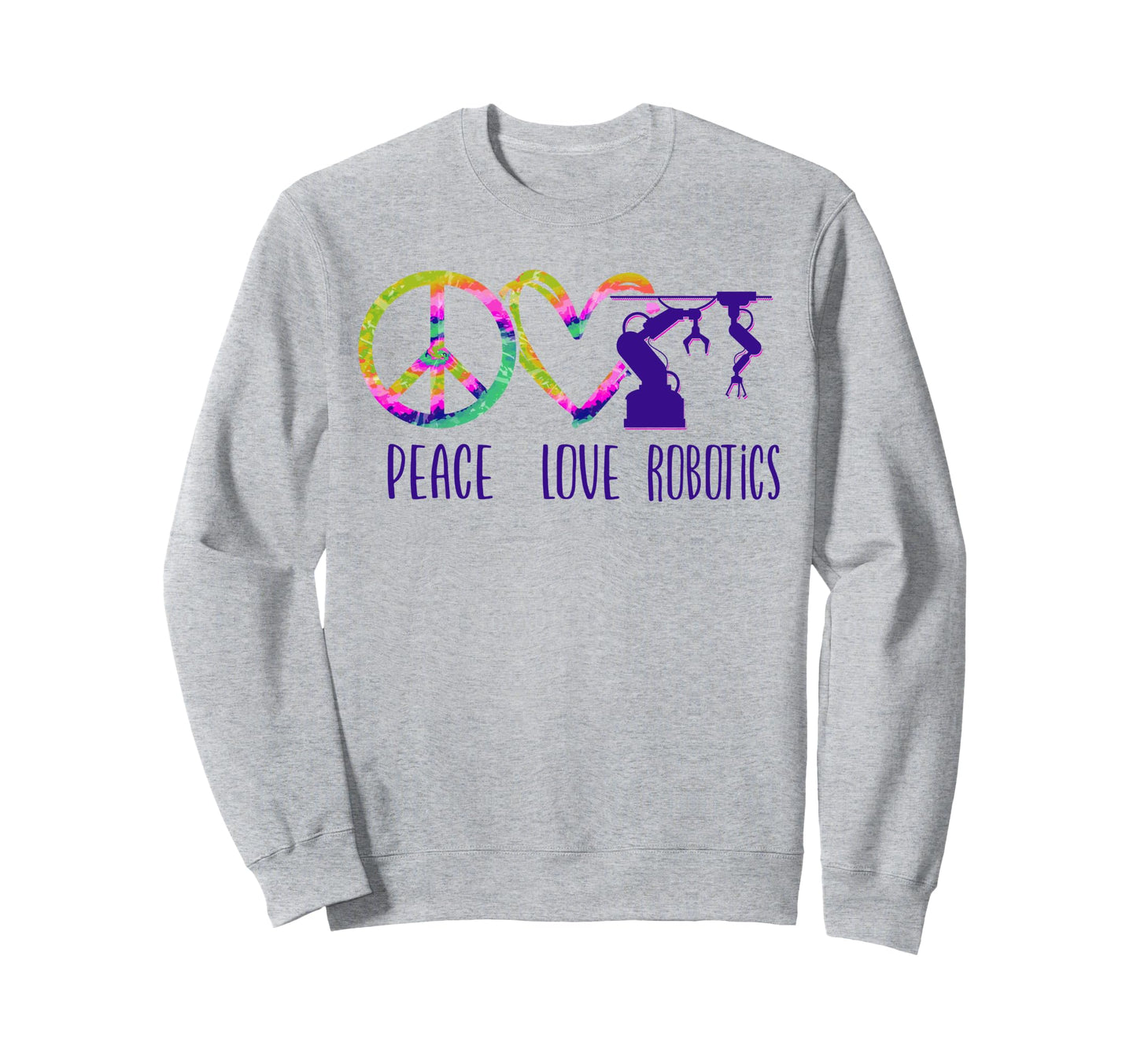 Robot Robotics Engineer Tie Dye Sweatshirt - Novelty Apparel for Adults - T-Shirt, Sweatshirt, Hoodie