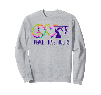Robot Robotics Engineer Tie Dye Sweatshirt - Novelty Apparel for Adults - T-Shirt, Sweatshirt, Hoodie
