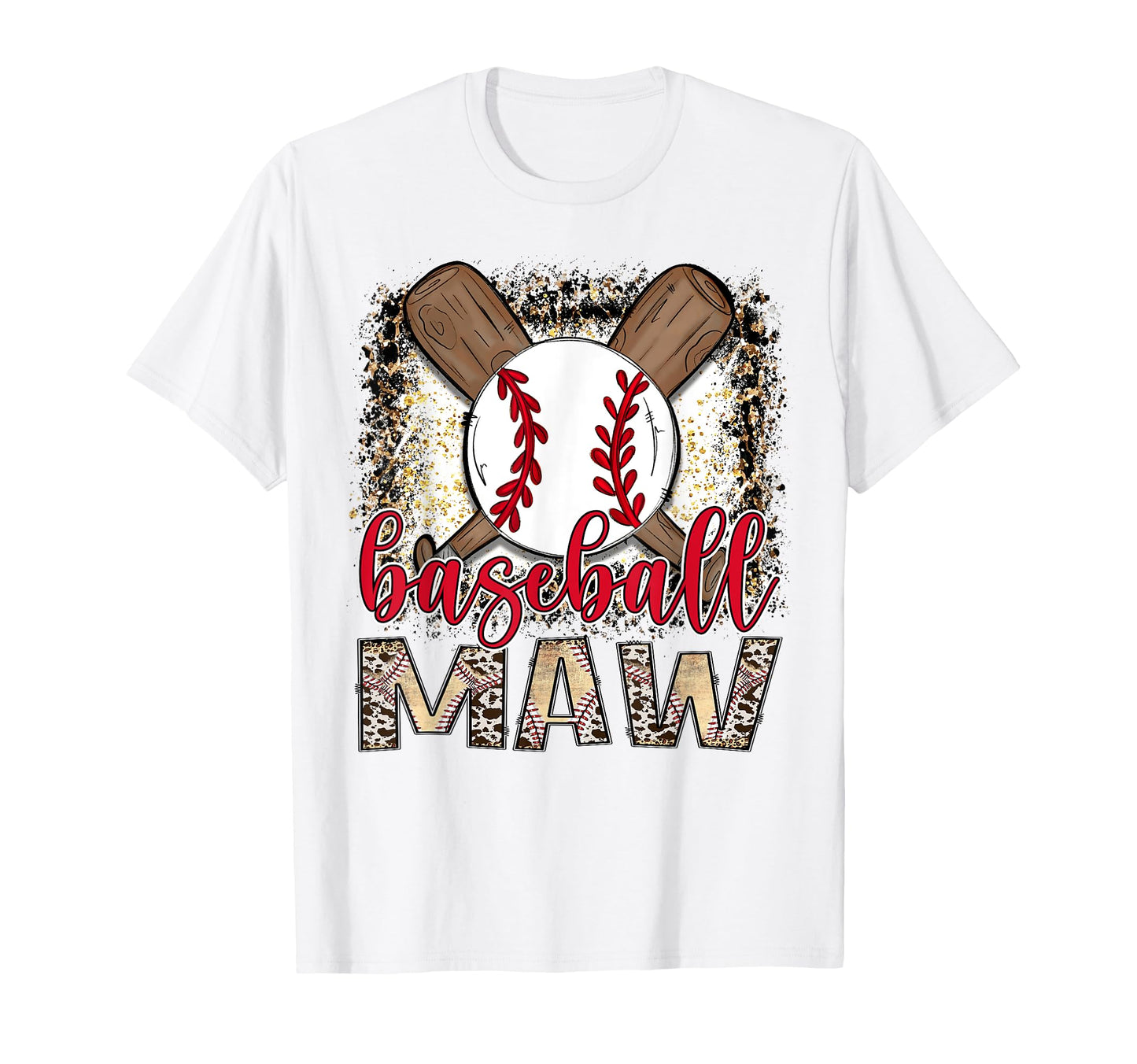 Baseball Maw Leopard Proud Ball Maw T-Shirt - Minimalist Print for Adults - T-Shirt, Sweatshirt, Hoodie