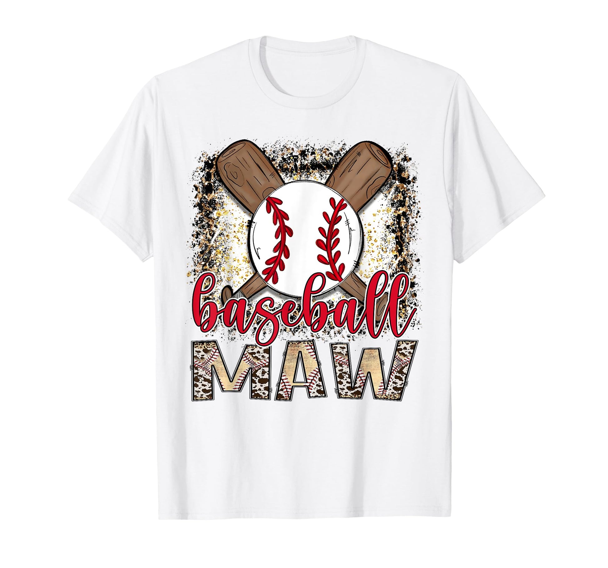 Baseball Maw Leopard Proud Ball Maw T-Shirt - Minimalist Print for Adults - T-Shirt, Sweatshirt, Hoodie