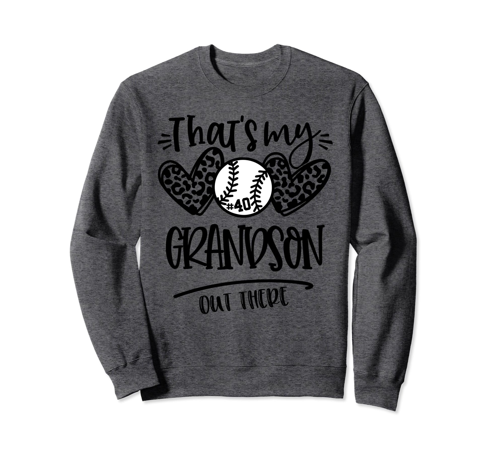 Thats My Grandson Out There Number Sweatshirt - Custom Art Print Men Women - T-Shirt, Sweatshirt, Hoodie