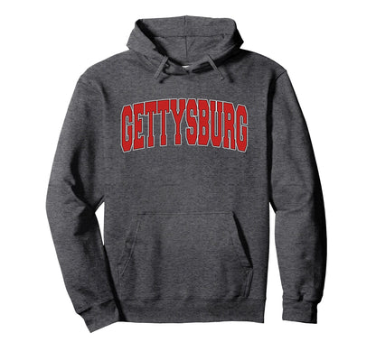 Gettysburg Pa Pennsylvania Varsity Usa Hoodie - Minimalist Print Men Women - T-Shirt, Sweatshirt, Hoodie