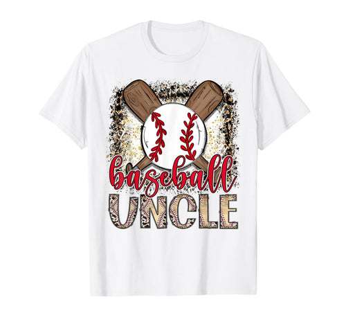 Baseball Uncle Leopard Proud Ball T-Shirt - Novelty Apparel Men Women - T-Shirt, Sweatshirt, Hoodie