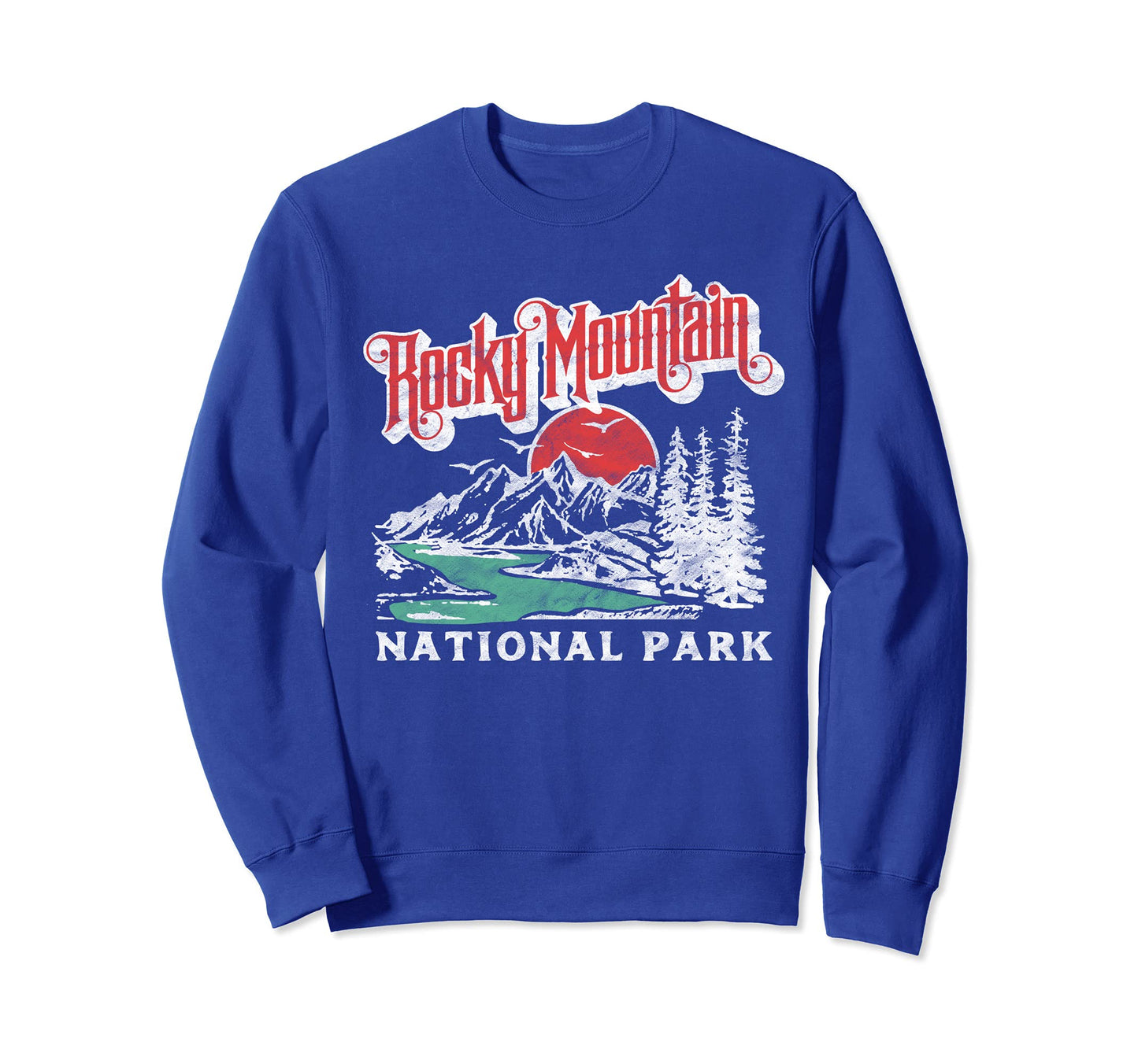 Rocky Mountain National Park 80S Sweatshirt - Graphic Print for Adults - T-Shirt, Sweatshirt, Hoodie