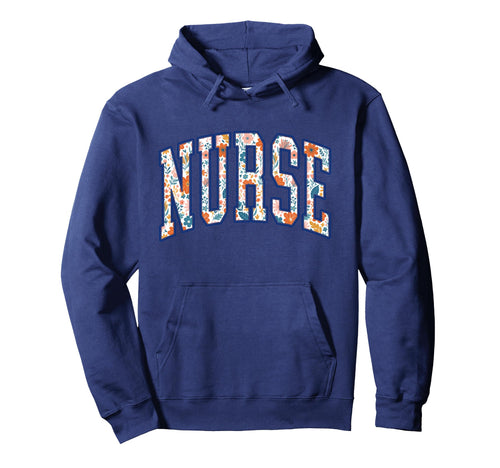 Floral Rn Nurse Boho Doctor Healthcare Hoodie - Unique Graphic Unisex - T-Shirt, Sweatshirt, Hoodie