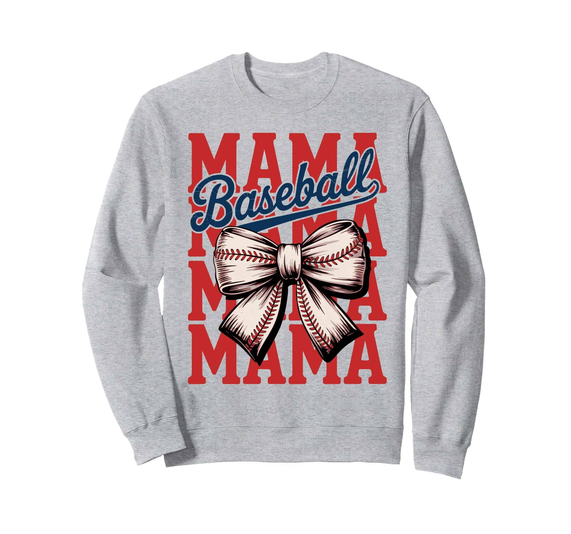Baseball Mama Game Day Sports Mom Sweatshirt - Trendy Graphic for Adults - T-Shirt, Sweatshirt, Hoodie