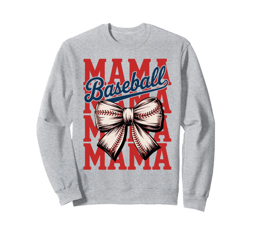 Baseball Mama Game Day Sports Mom Sweatshirt - Trendy Graphic for Adults - T-Shirt, Sweatshirt, Hoodie