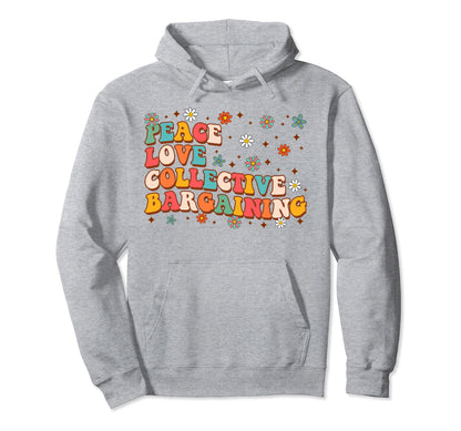 Teacher Life Teaching Job Peace Love Hoodie - Novelty Apparel for Adults - T-Shirt, Sweatshirt, Hoodie