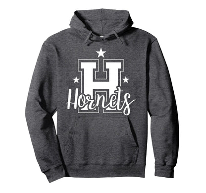 Schools Sports Mascot Hornets Team Fanatic Hoodie - Graphic Print Unisex - T-Shirt, Sweatshirt, Hoodie