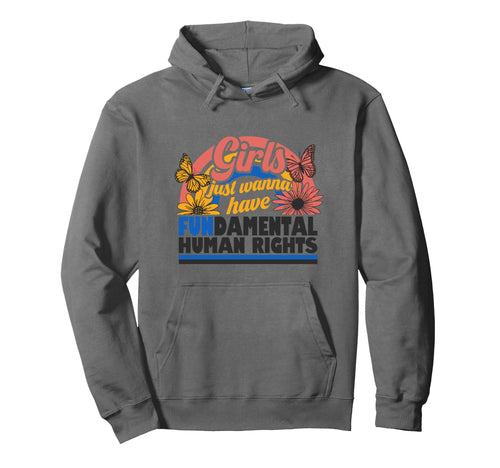 Fundamental Human Rights Floral Rainbow Hoodie - Minimalist Print Men Women - T-Shirt, Sweatshirt, Hoodie