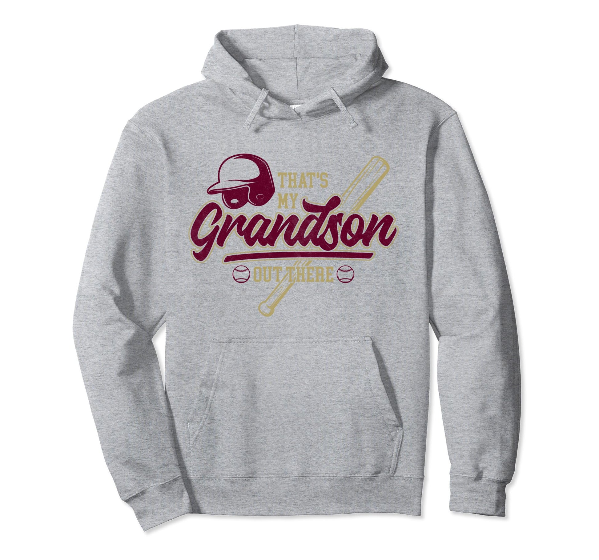 Grandma Grandpa Baseball Thats My Hoodie - Graphic Print for Adults - T-Shirt, Sweatshirt, Hoodie
