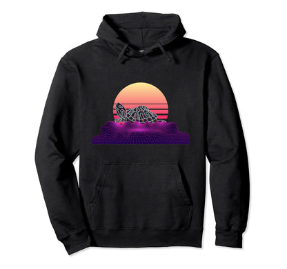 Vaporwave Aesthetic Ocean Animal Hoodie - Custom Art Print Men Women - T-Shirt, Sweatshirt, Hoodie