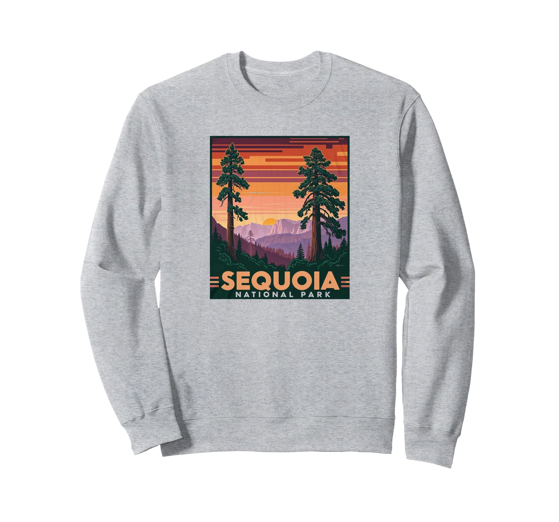Sequoia National Park Sunset Landscape Sweatshirt - Graphic Print Men Women - T-Shirt, Sweatshirt, Hoodie