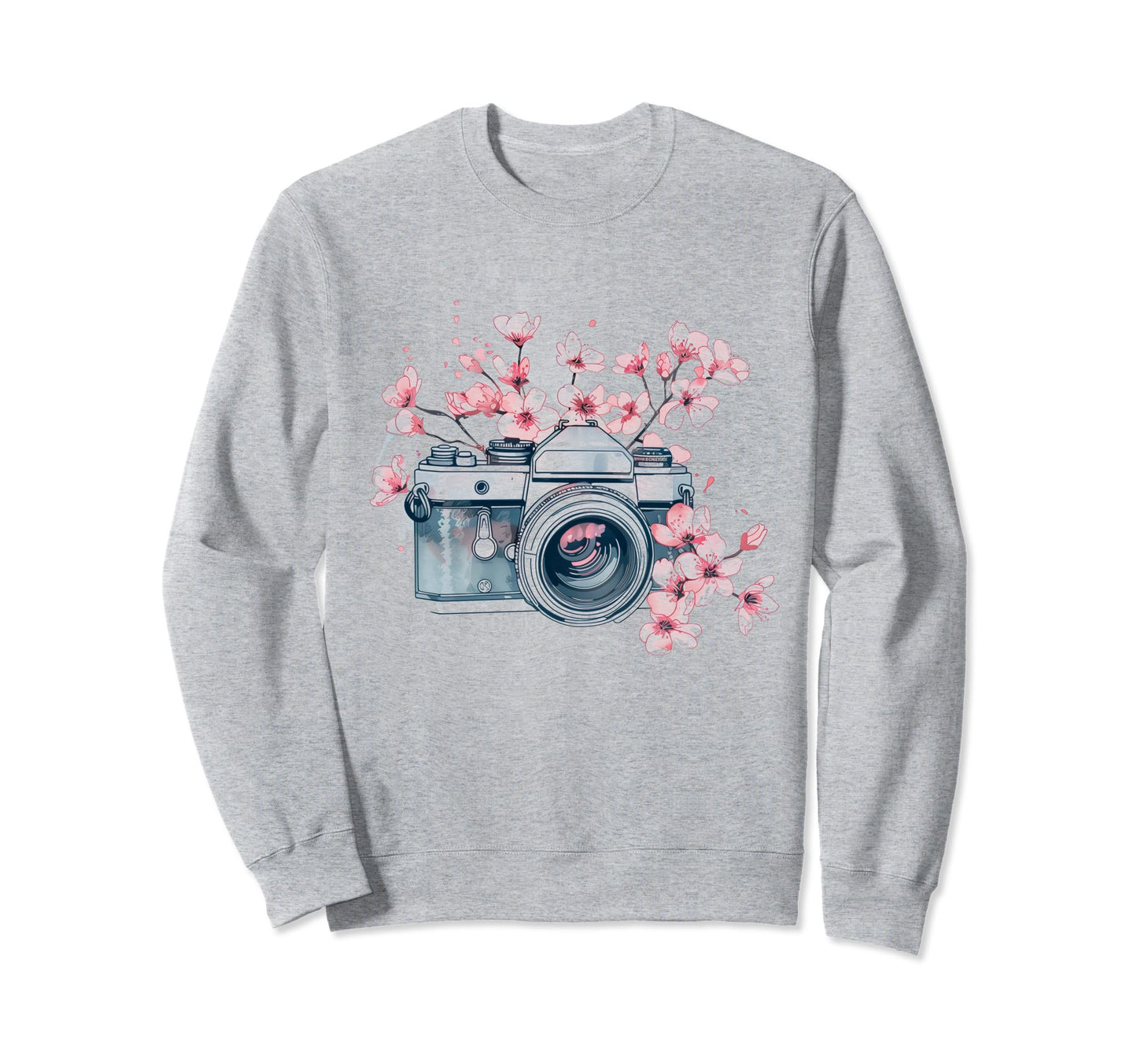 Photographer Camera Flowers Photography Sweatshirt - Trendy Graphic Unisex - T-Shirt, Sweatshirt, Hoodie