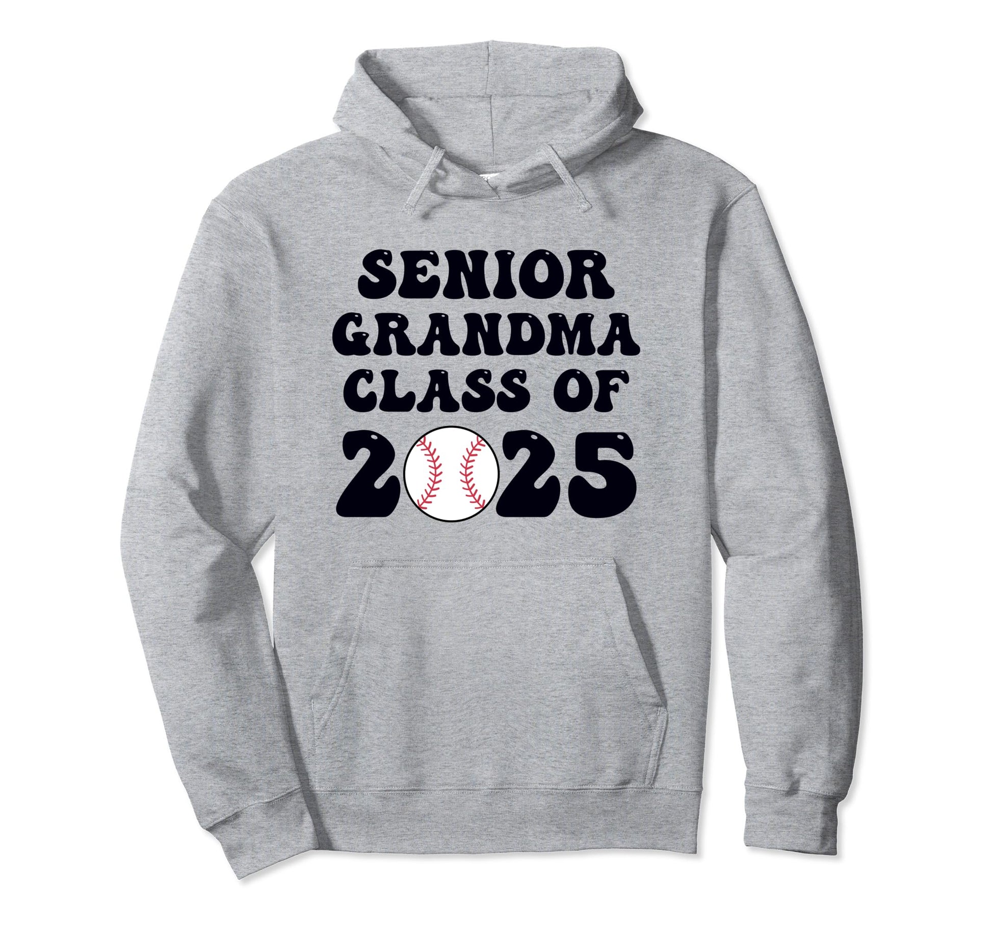Class 2025 Baseball Grandma Senior Hoodie - Trendy Graphic Unisex - T-Shirt, Sweatshirt, Hoodie