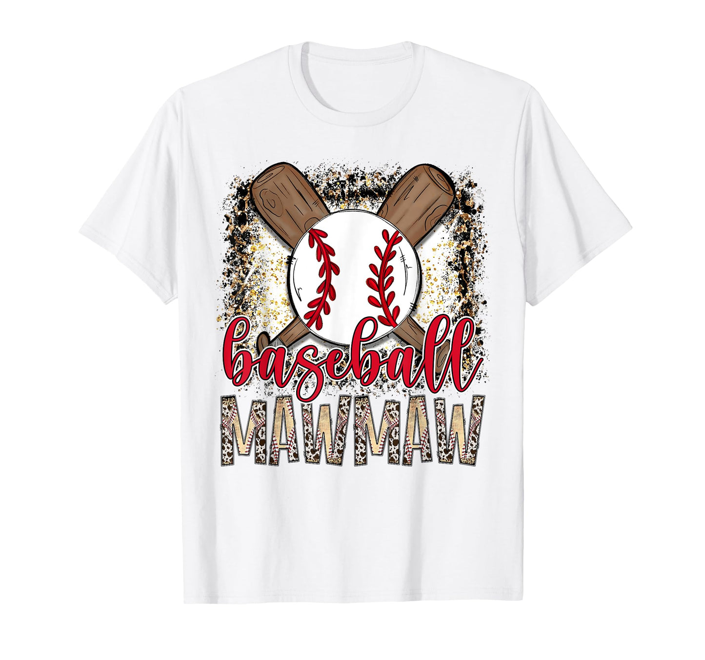 Baseball Mawmaw Leopard Proud Ball T-Shirt - Streetwear Style Men Women - T-Shirt, Sweatshirt, Hoodie