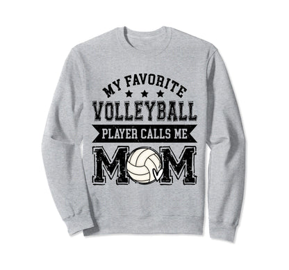 Volleyball Mom My Favorite Sweatshirt - Custom Art Print for Adults - T-Shirt, Sweatshirt, Hoodie